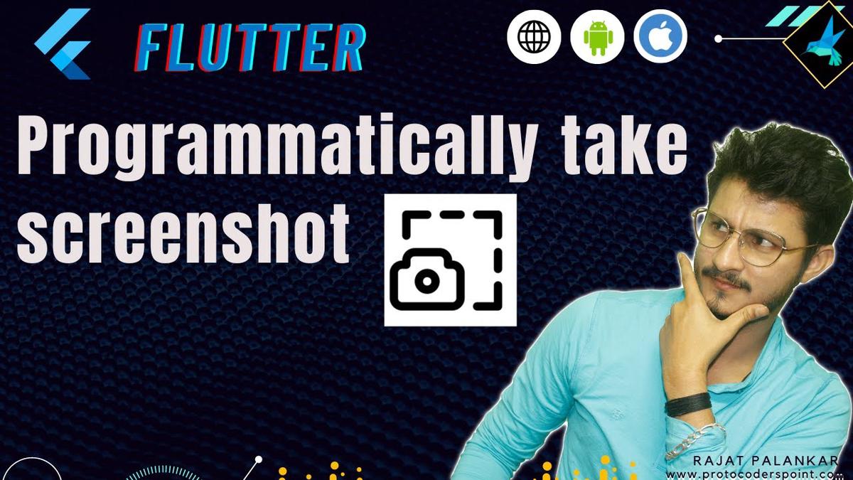 'Video thumbnail for How to Programmatically take screenshot in flutter - source code in description'