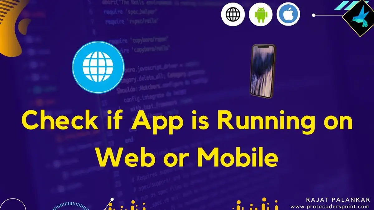 'Video thumbnail for flutter check if app is running on web or mobile device - kIsweb'