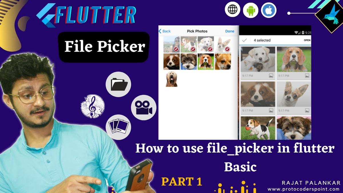 'Video thumbnail for Flutter File Picker Example - Part 1'