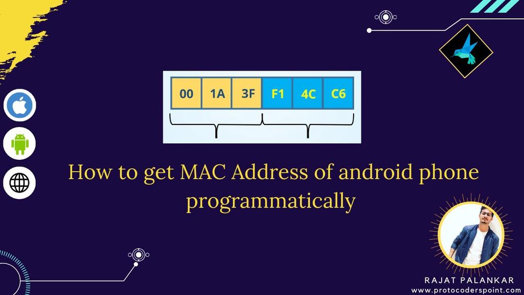 'Video thumbnail for How to get mac address of android phone programmatically - find mac address android'