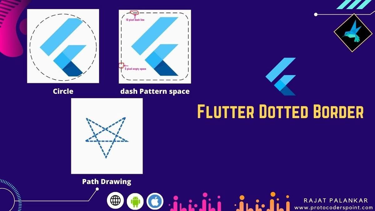 'Video thumbnail for Flutter dotted border / dashed border around container'