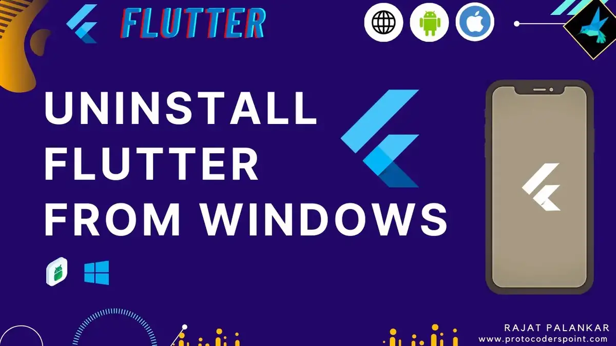 'Video thumbnail for How to uninstall flutter from android studio IDE & Windows completely'