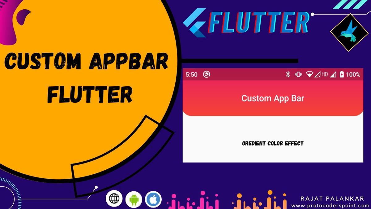 'Video thumbnail for Flutter Custom AppBar  - Flutter Tutorial for Beginner'