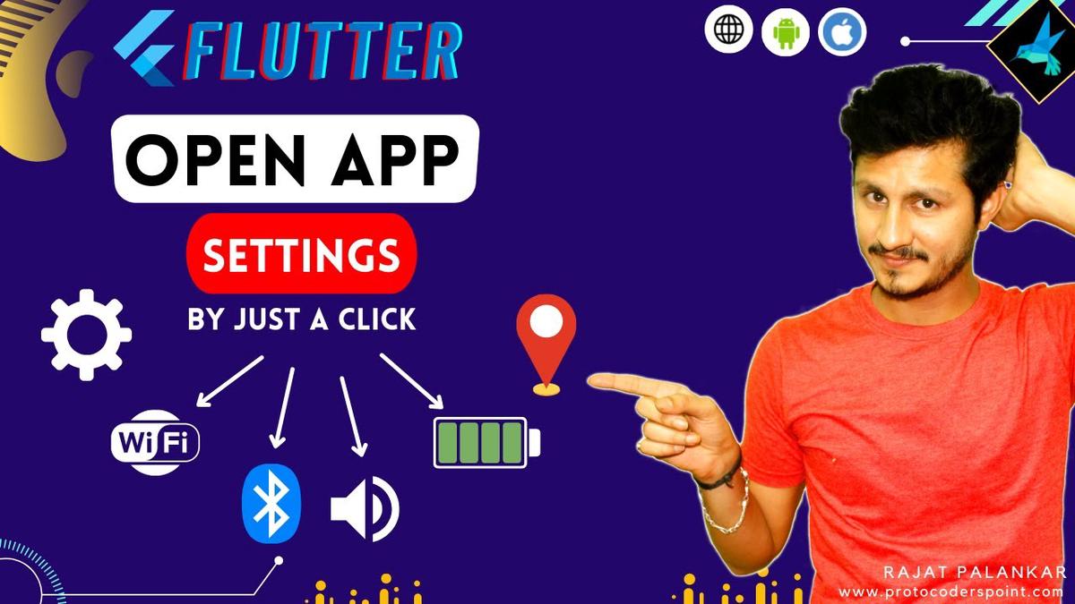 'Video thumbnail for Flutter App Settings - How to Open App Setting in flutter'