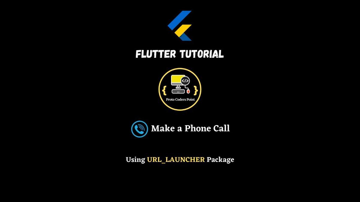'Video thumbnail for How to make a call in flutter - url launcher tel call'