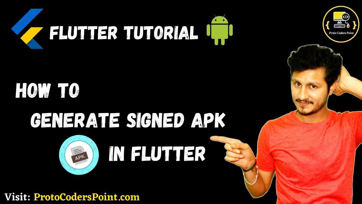 'Video thumbnail for How to Generate Signed apk in flutter android studio'