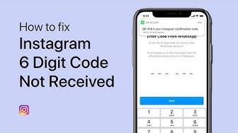 'Video thumbnail for How, To Fix Instagram 6 Digit Code Not Received - βEnter Confirmation Codeβ'