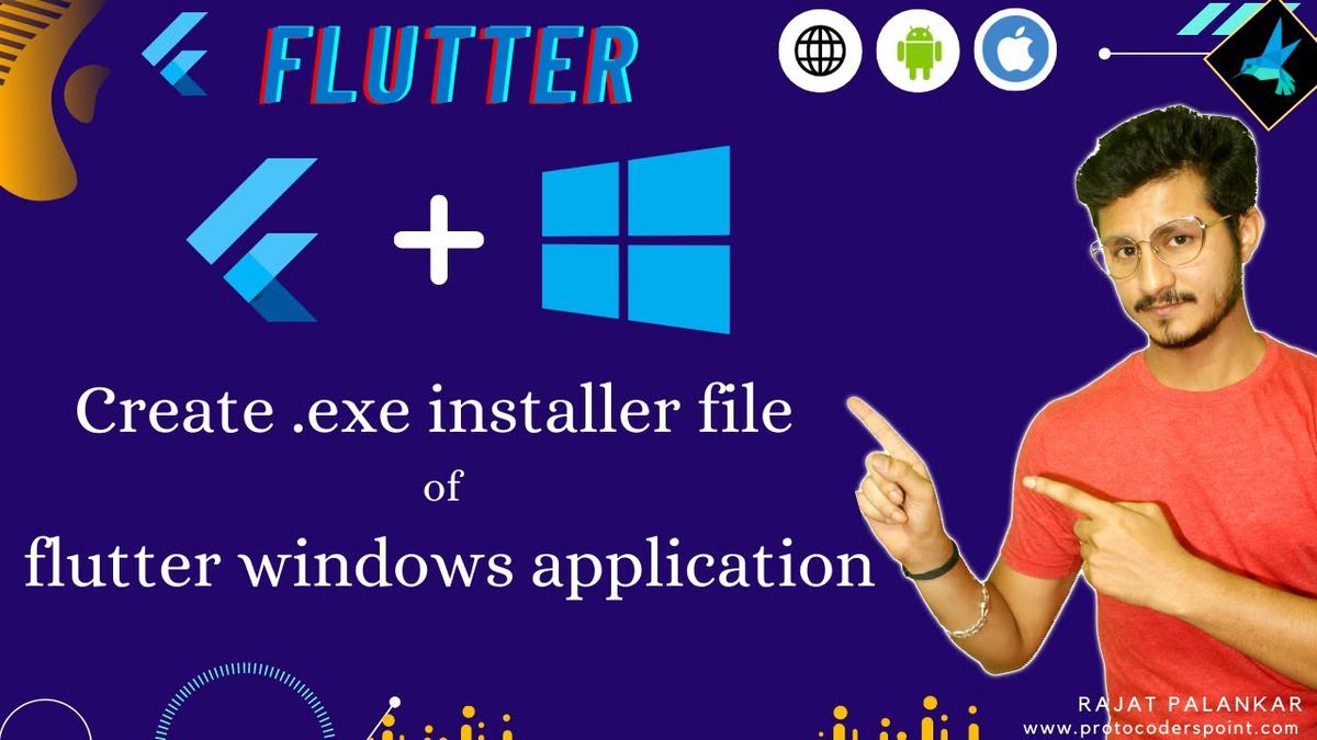 'Video thumbnail for How to create .exe installer of flutter windows application - flutter build windows - inno setup'