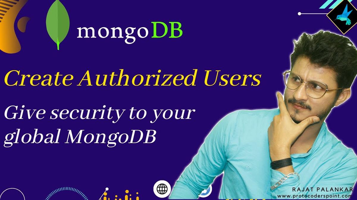 'Video thumbnail for MongoDB authentication - give auth security to your mongo database by creating users credentials'