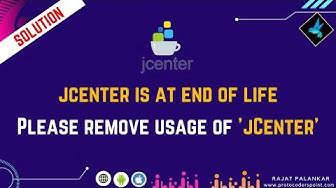 'Video thumbnail for [100% Working Solution ] Please remove usage of jcenter maven repository -  jCenter is end of file'
