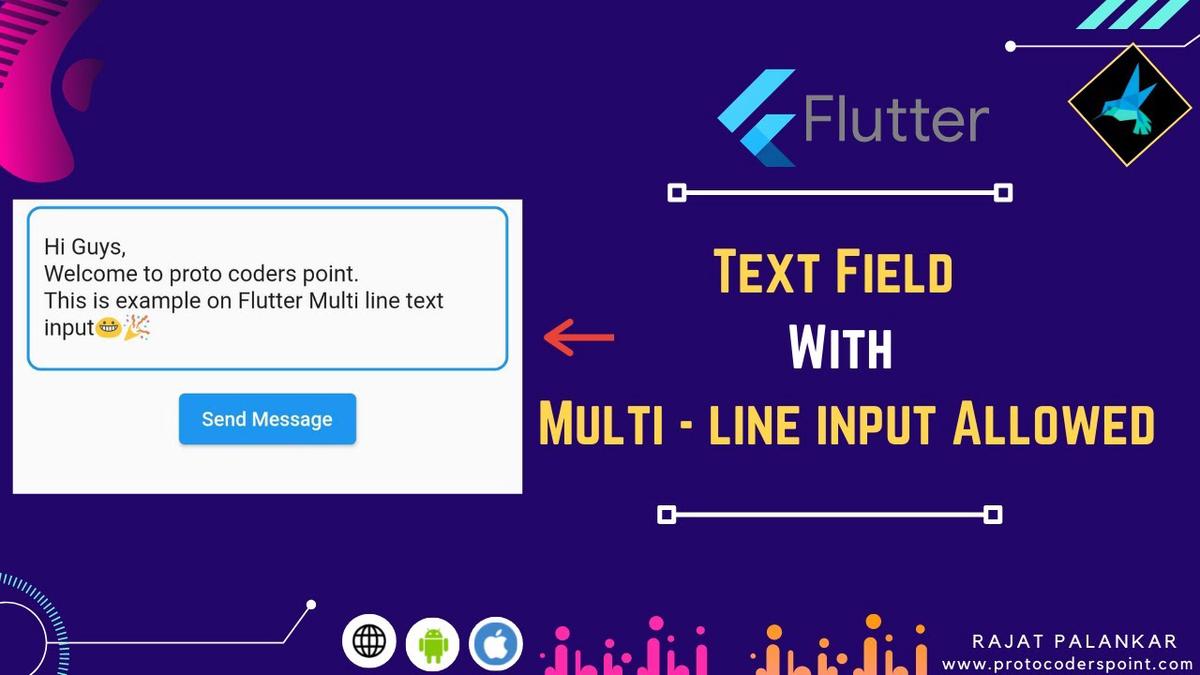 'Video thumbnail for Flutter Text Input field with multi-line input support -TextFormField multiline Flutter'