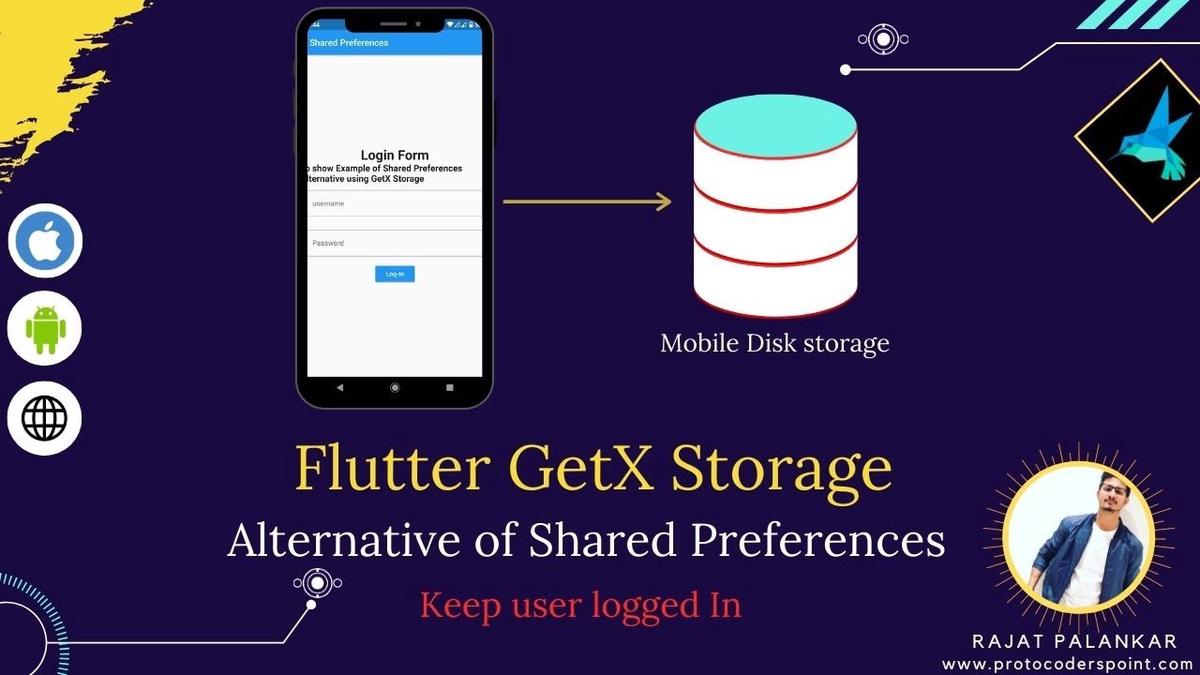 'Video thumbnail for Flutter Sharedpreferences Alternative | GetX Storage |  How to keep user logged In?'