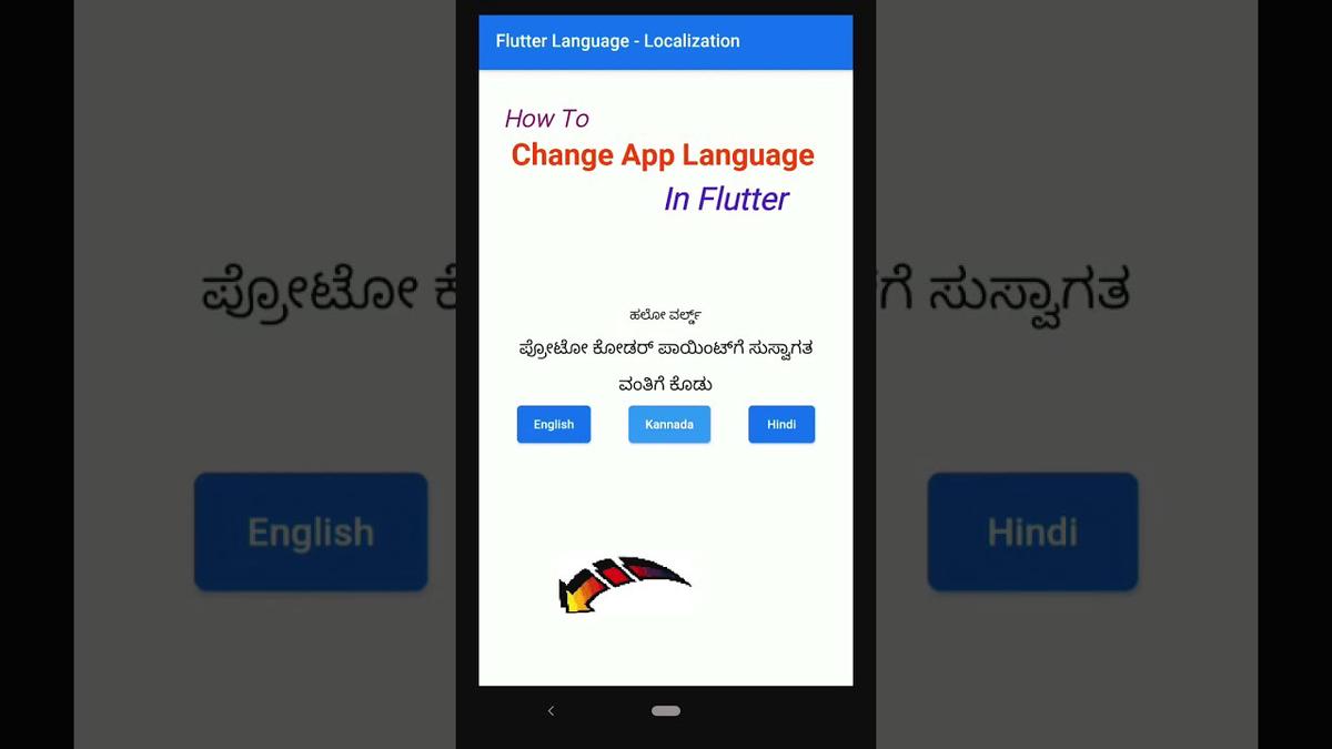 'Video thumbnail for flutter change app language - Getx Internationalization  - Flutter Localization #shorts'