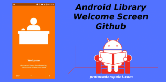 Android welcone screen github library