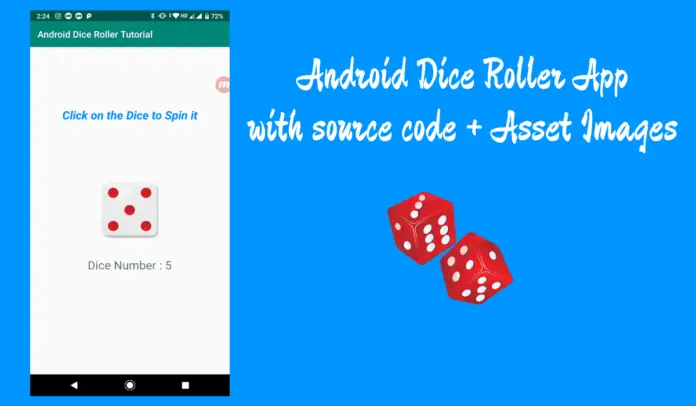 dnd Dice Roller Android App tutorial with source code