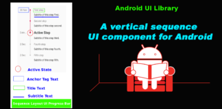 Veritcal Sequence Layout UI Progress Bar