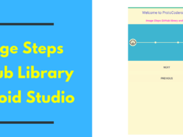 Image Steps GitHub Library Android Studio