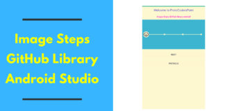 Image Steps GitHub Library Android Studio