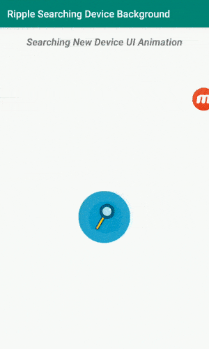 Searching Device an Ripple Background animation gif
