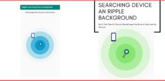 Searching Device an Ripple Background