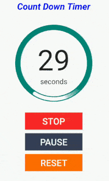 ticker count down timer library