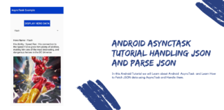 Android AsyncTask Tutorial Handling JSON and parse JSON