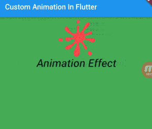 Flutter Animation- Custom Animation Effect with Example