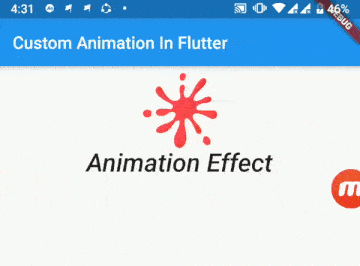 Continous flutter animation effect
