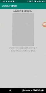 Facebook Shimmer Effect Android