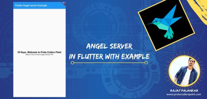 Angel dart server in flutter application example