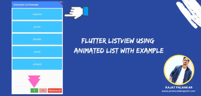 Flutter ListView using Animated List with Example