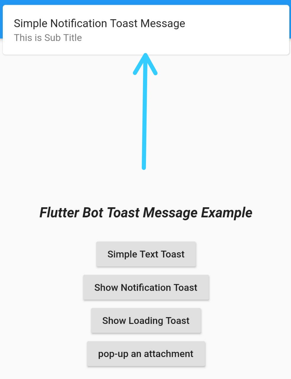Toast Notification Flutter