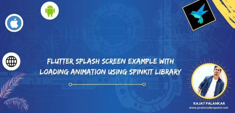 Flutter Splash Screen Example with Loading Animation using Spinkit library