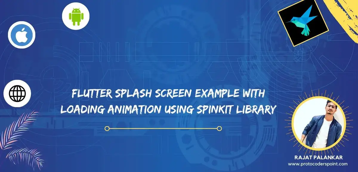 Flutter Splash Screen Example with Loading Animation using Spinkit library