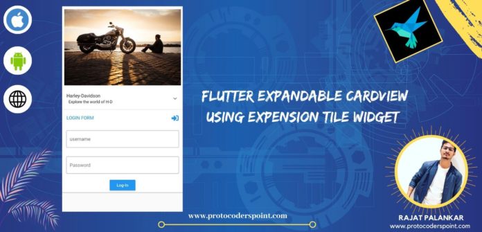 ExpansionTile Widget Flutter example