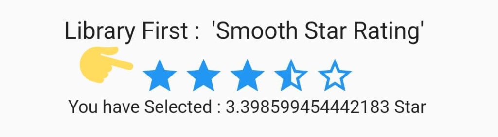 smooth star rating flutter plugin library