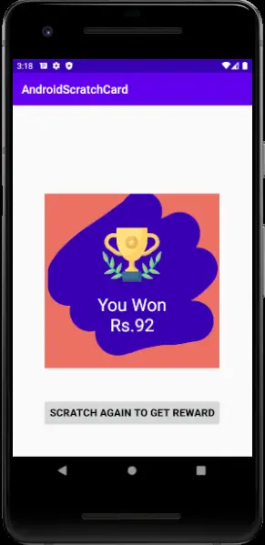 scratch card reward google pay android studio