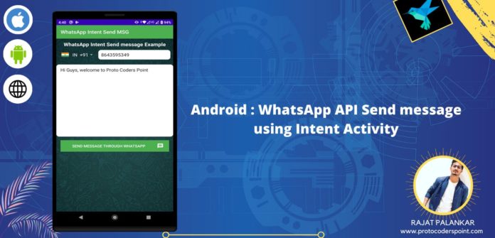 android whatsapp api send message