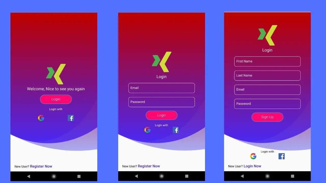 Flutter login register page UI Design ( AdobeXD ) - Using ...