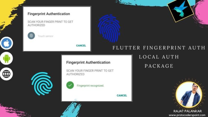 Flutter fingerprint scanner authentication local auth