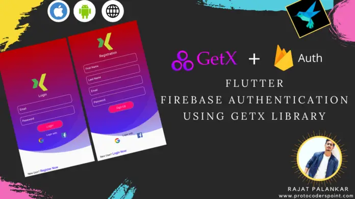 Flutter firebase authentication using getx library