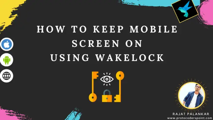 walklock flutter - how to keep app screen on while using app