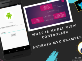 Model view Controller MVC android example