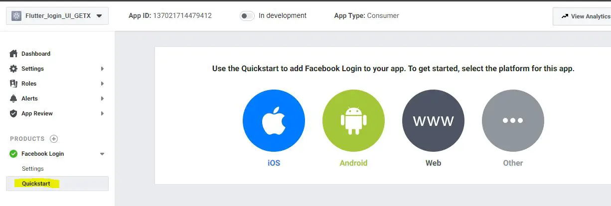 facebook login android 