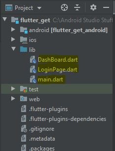 flutter project structure and it files