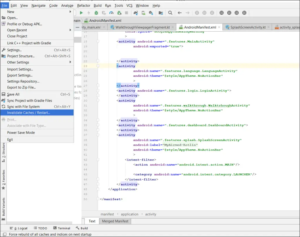 android logcat i doesn working android studio mac