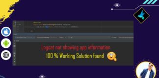 logcat not showing