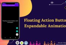 android floating action button animation menu example