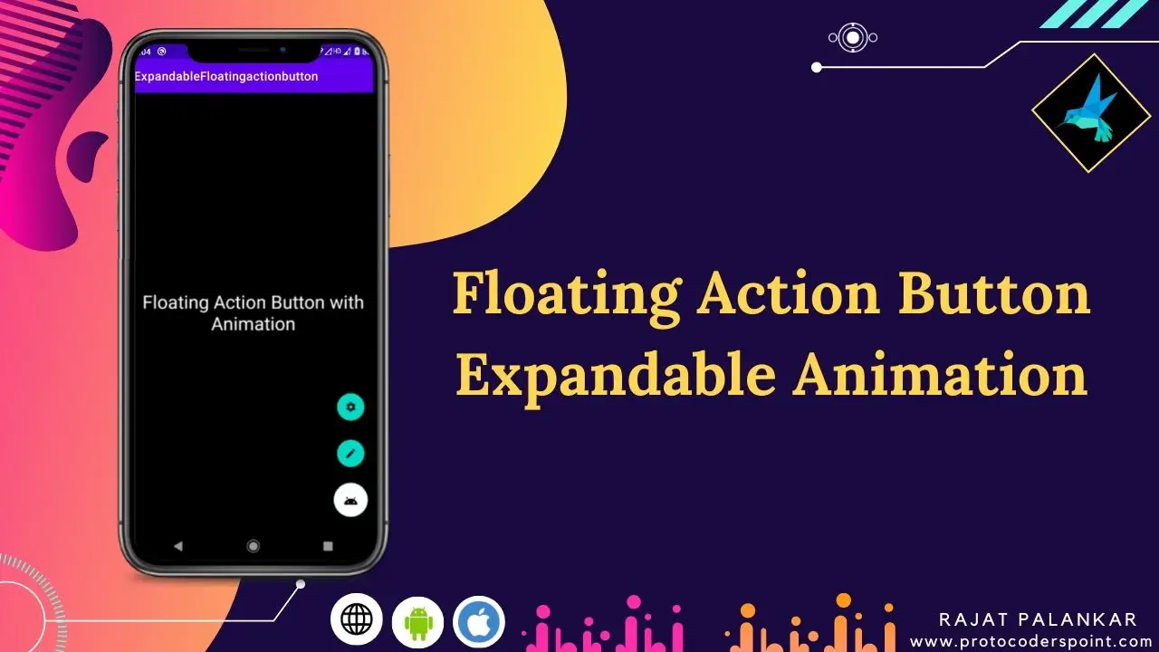 Android Floating Action Button Animation - Expandable Fab Menu Example