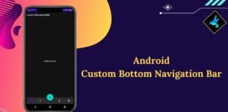 custom bottom navigation bar android